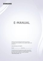 Samsung UN75MU8000FXZA TV Operating Manual